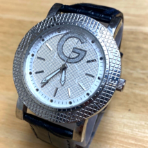 G By GUESS G84021L2 Lady Silver Tone Leather Band Analog Quartz Watch~New Batter - £18.93 GBP