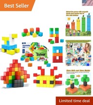 48PCS Multicolor Magnetic Building Blocks for STEM Learning - Safe Fun f... - $39.00