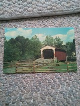 015 VTG Willows Covered Bridge Lancaster PA Postcard Unused Dexter Press - £3.92 GBP