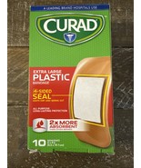 CURAD EXTRA LARGE PLASTIC BANDAGE w/4 SIDED SEAL. 2X MORE ABSORBENT. 10 ... - €8,39 EUR