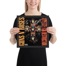 Guns N&#39; Roses FRAMED reprint signed &quot;Appetite For Destruction&quot; album Framed Repr - £59.36 GBP