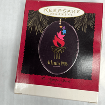 Hallmark 1996 Olympic Spirit Atlanta Torch Flame Logo Vintage Keepsake O... - $8.82
