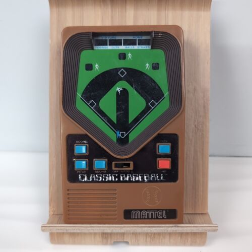 Mattel Classic Baseball Handheld Electronic Game Vintage 2001 Tested & Working - £10.45 GBP