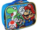 SUPER MARIO BROS. LUIGI YOSHI Kids BPA-Free Insulated Lunch Tote Bag Box... - £12.78 GBP
