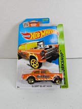 Hot Wheels Heat Fleet 55 Chevy Bel Air Gasser Orange &amp; White HW Workshop... - $8.59