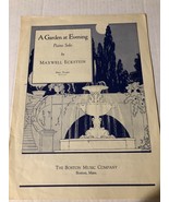 A Garden At Evening Piano Solo Sheet Music By Maxwell Eckstein 1938 - $9.74