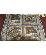 Moonlight Serenade Deer Snow Winter 5699 Fabric Panel Springs 43X35 - $12.00