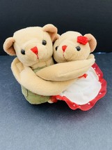 Plushland Bears Hugging Valentines Day Handmade Plush Toy - £14.68 GBP