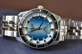 Mod Serviced Vintage Diver Swiss Automatic Watch New Swiss Diver Case AS... - $349.00