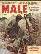 Male 1/1958-Atlas-war-cheesecake-pulp fiction-Russ Meyer-Schaefer-Pollen-GOOD/VG - £38.30 GBP