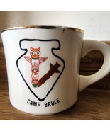 Vintage Boy Scouts of America Camp Brule Totem Pole Owl  Mug Cup BSA 3 1... - $10.33 CAD