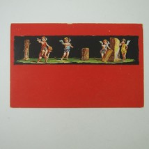 Postcard Art Painting Pompeii House of Vettii Cupids Shooting at Target Antique - £4.77 GBP