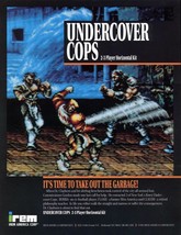Undercover Cops Video Arcade Game Sales Flyer 1992 Original Promo Art Vintage - £16.12 GBP