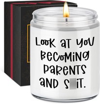 Candle New Dad Gifts First Time New Parents Gifts for Couples Gender Reveal Gift - $39.71