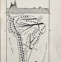 1932 South America Geometric Interpretive Map Print Van Loon Geography  - $38.79 CAD