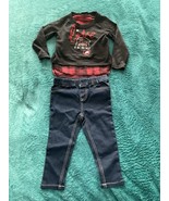 Trukfit Toddler Girls Jeans &amp; Shirt Set – Size 2T – Graphic Top &amp; Denim ... - €25,63 EUR
