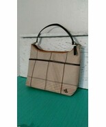 Lauren Ralph Lauren Womens Brown/Beige Shoulder Bag Purse M/L - £37.98 GBP