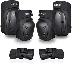 Adult Knee Pads Elbow Pads with Wrist Guards 6 in 1 Protective Gear Set,... - £31.96 GBP