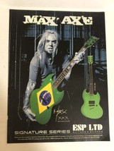 2001 Max Axe ESP LTD Guitars vintage Print Ad Advertisement Max Cavalera pa20 - £6.25 GBP