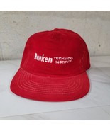 Ranken Technical College Ball Cap Hat Adjustable Vtg Corduroy Red - $461.51 MXN