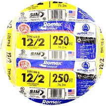 Southwire 28828255 250&#39; 12-2 NMW/G Wire, 12 AWG, Yellow - €134,40 EUR
