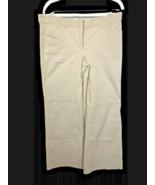 Express Editor Pants Size 10 Tan Khaki Wide Leg Y2K Business Casual Corp... - $49.39