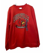 Louisville Cardinals Mens Womens Large Sweatshirt College Sweater Crewne... - $17.59 CAD
