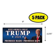5 PACK 3.37"x 9" KAG TRUMP 2024 PROMISES KEPT Sticker Decal Gift MAGA BS... - $6.53 5 PACK 3.37"x 9" KAG TRUMP 2024 PROMISES KEPT Sticker Decal Gift MAGA BS... - $6.53