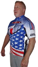 Cannondale 7-UP American Flag Cycling Jersey XL Biking Maxxis RED WHITE &amp; BLUE - £31.96 GBP