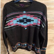 Women's Rock and Roll Cowgirl Medium Aztec Western Sweater Knit - $25.20