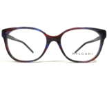 Bvlgari Eyeglasses Frames 4105 5339 Brown Pink Blue Silver Snake Logo 52... - $186.78