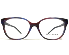 Bvlgari Eyeglasses Frames 4105 5339 Brown Pink Blue Silver Snake Logo 52... - £146.87 GBP