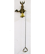 Antique Monastery Call to Prayer Wall Bell with Chain Handle Ringer - $5,495.19 MXN