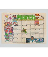 March 1981 Double-Sided Classroom Calendar &amp; Lamb Poster Instructor Maga... - £15.52 GBP