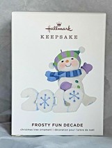 Hallmark 2019 Snowman Ornament Frosty Fun Decade New Ship Free Year Dated 2019 - £31.27 GBP