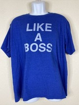 Five Crown Men Size XL Blue &quot;Like a Boss&quot; T Shirt Funny Lonely Island - £4.94 GBP
