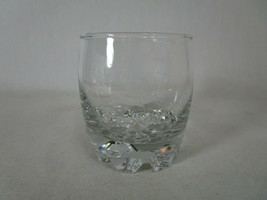 Vintage Crown Royal Whiskey Bourbon Bar Glass Etched Star Bottom - £11.60 GBP