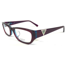 Guess Eyeglasses Frames GUA 2387 PURBL Purple Blue Gold Crystals 51-17-140 - £22.39 GBP