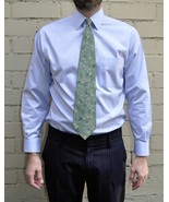 Valentino Cravette Green Geometric Optical Silk Neck Tie Italy - $60.17 CAD