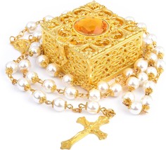 Rosary Beads Catholic with box - £22.66 GBP