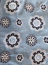 C and F Enterprises ~ BLUE FLORAL ~ 60 x 80 ~ Queen Size Dust Ruffle ~ Bed Skirt - £23.99 GBP