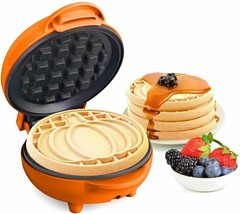 Personal Electric Pumpkin Waffle Maker - £29.81 GBP