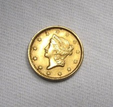 1851 $1 Gold Liberty AU Coin AN854 - $355.41