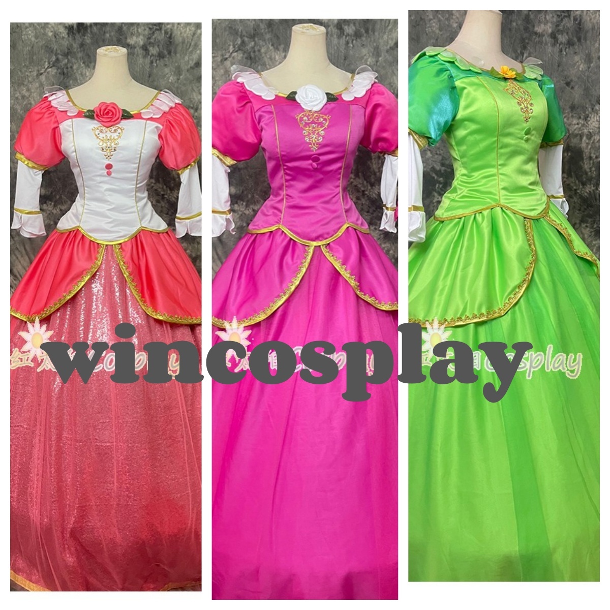 Princess  Pink Green Purple cosplay costume  Adult Cosplay costume - $65.00+