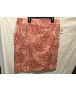 New Jaclyn Smith Womens Sz 8  Floral Print Skirt - $8.91