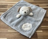 Baby Gear Gray Puppy Lovey Still Growing Security Blanket 15”x15” - £17.45 GBP