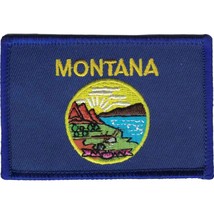 Montana State Flag Patch 2 1/2&quot; x 3 1/2&quot; - £6.21 GBP