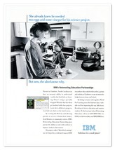 IBM Wired for Learning Program Charlotte NC Vintage 1997 Full-Page Magaz... - $180.80 MXN