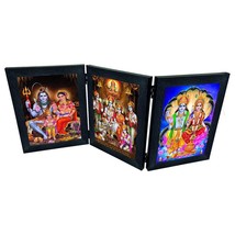 Shiv parivar ram darbar vishnu laxmi Photo Frame Religious Worship pooja... - £24.80 GBP