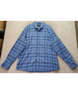 Nordstrom Shirt Men Size 2XL Blue Buffalo Plaid Long Sleeve Trim Fit But... - $29.00 CAD